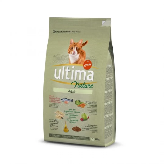 Croquettes pour chat saumon et légumes 1.25kg - ULTIMA