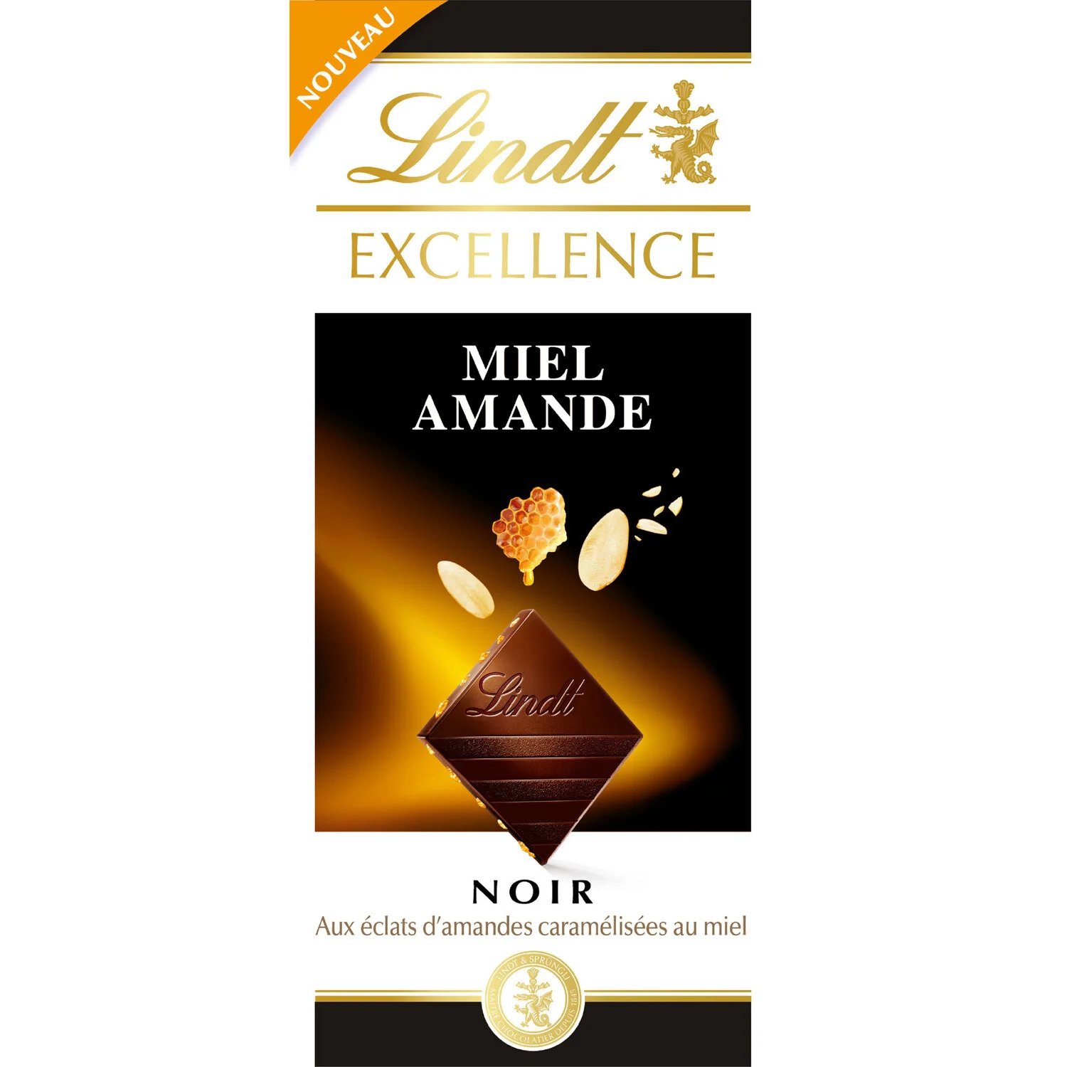 Excellence 黑蜂蜜杏仁片 100 G - LINDT