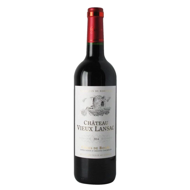 Vin Rouge de Bordeaux, 12,5°, 75cl - CHATEAU VIEUX LANSAC