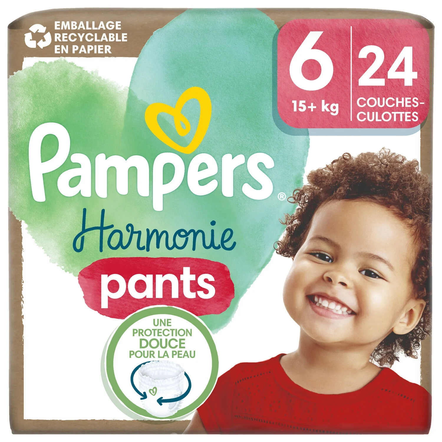 Couches Culottes Bébés Harmonie Pants 15+ Kg Taille 6 - PAMPERS