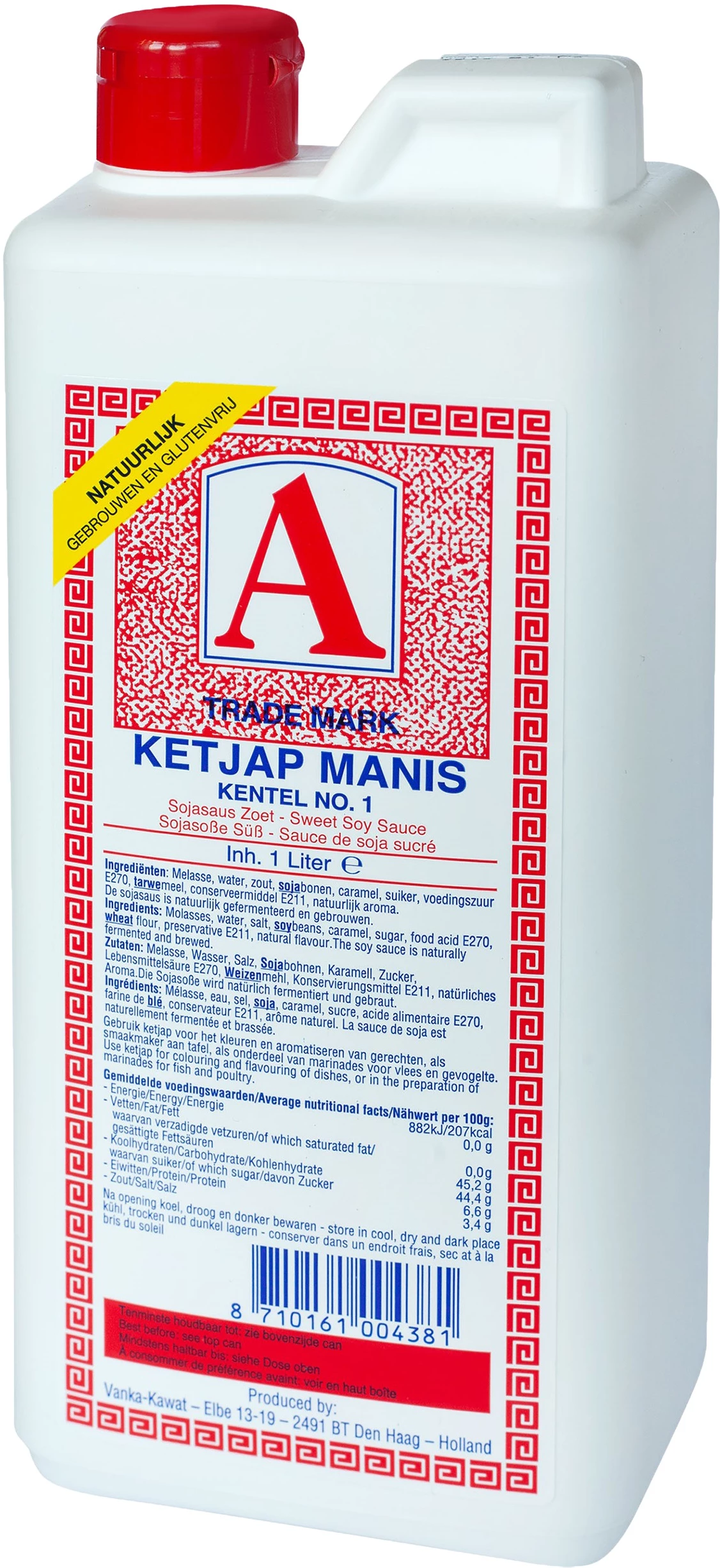 淡酱油 (ketjap Manis) 6 X 1 升 - A
