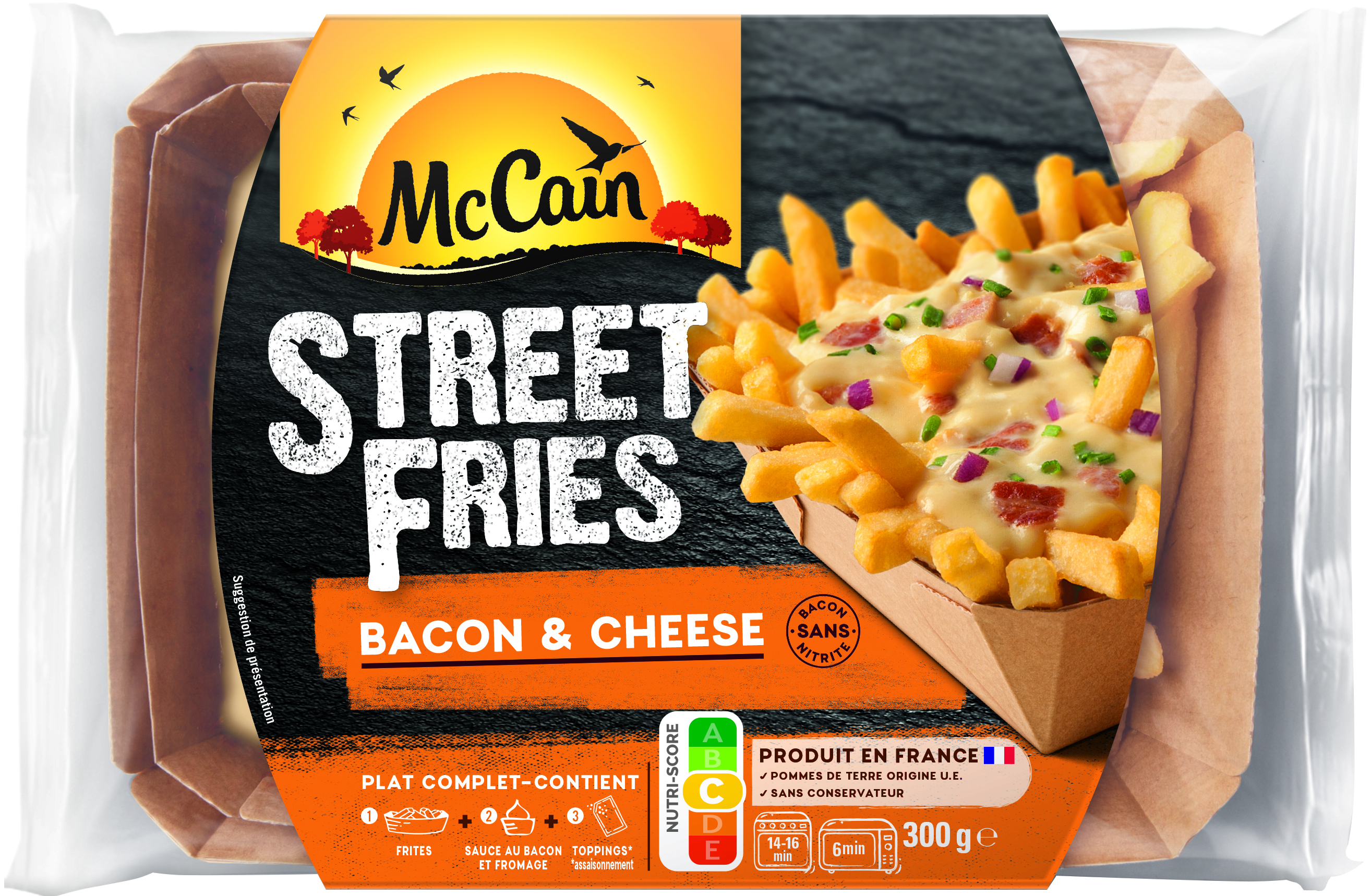 Mccain St. Fries Bacon Cheese30