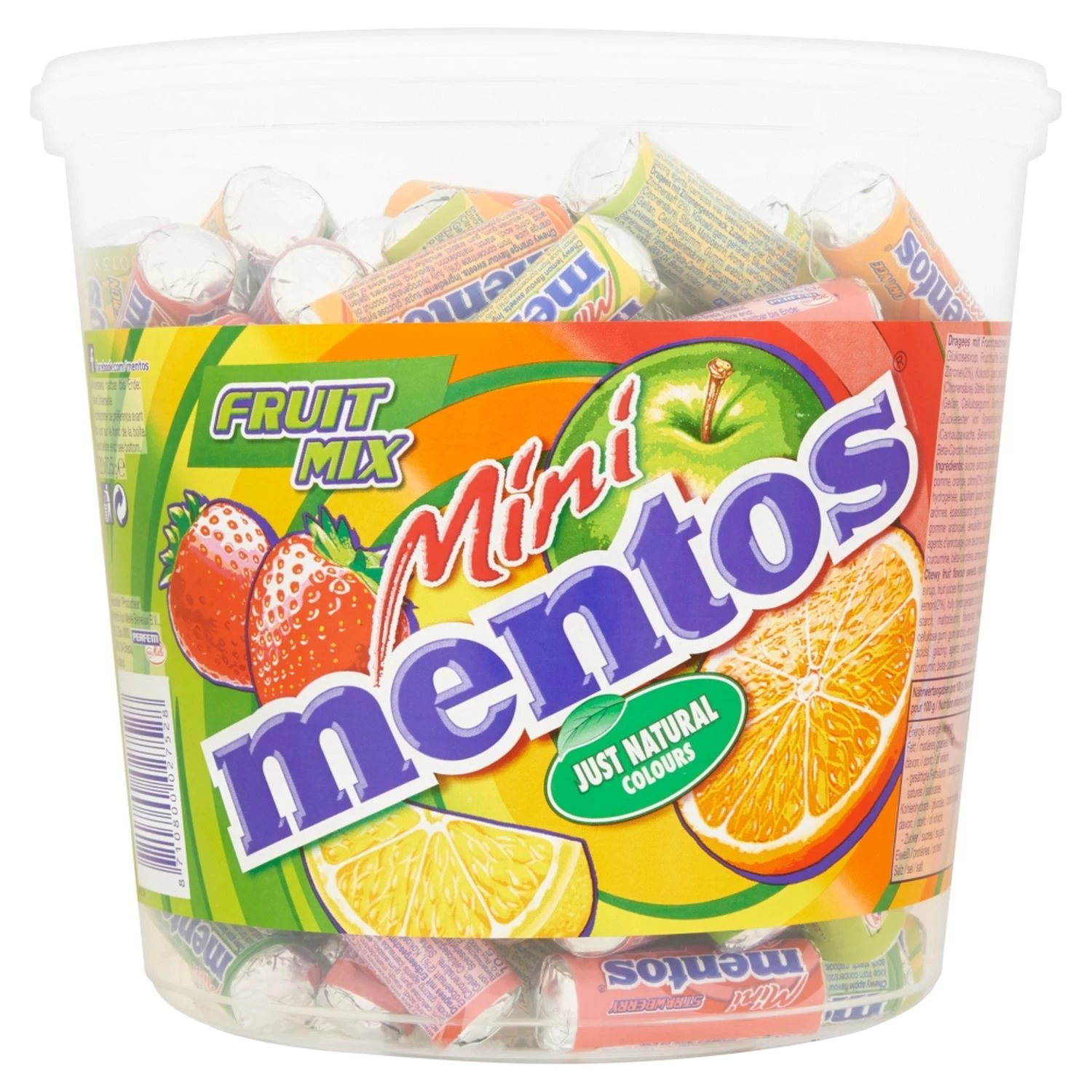 Schachtel mit Mini-Mentos-Früchten, 120 Stück - MENTOS