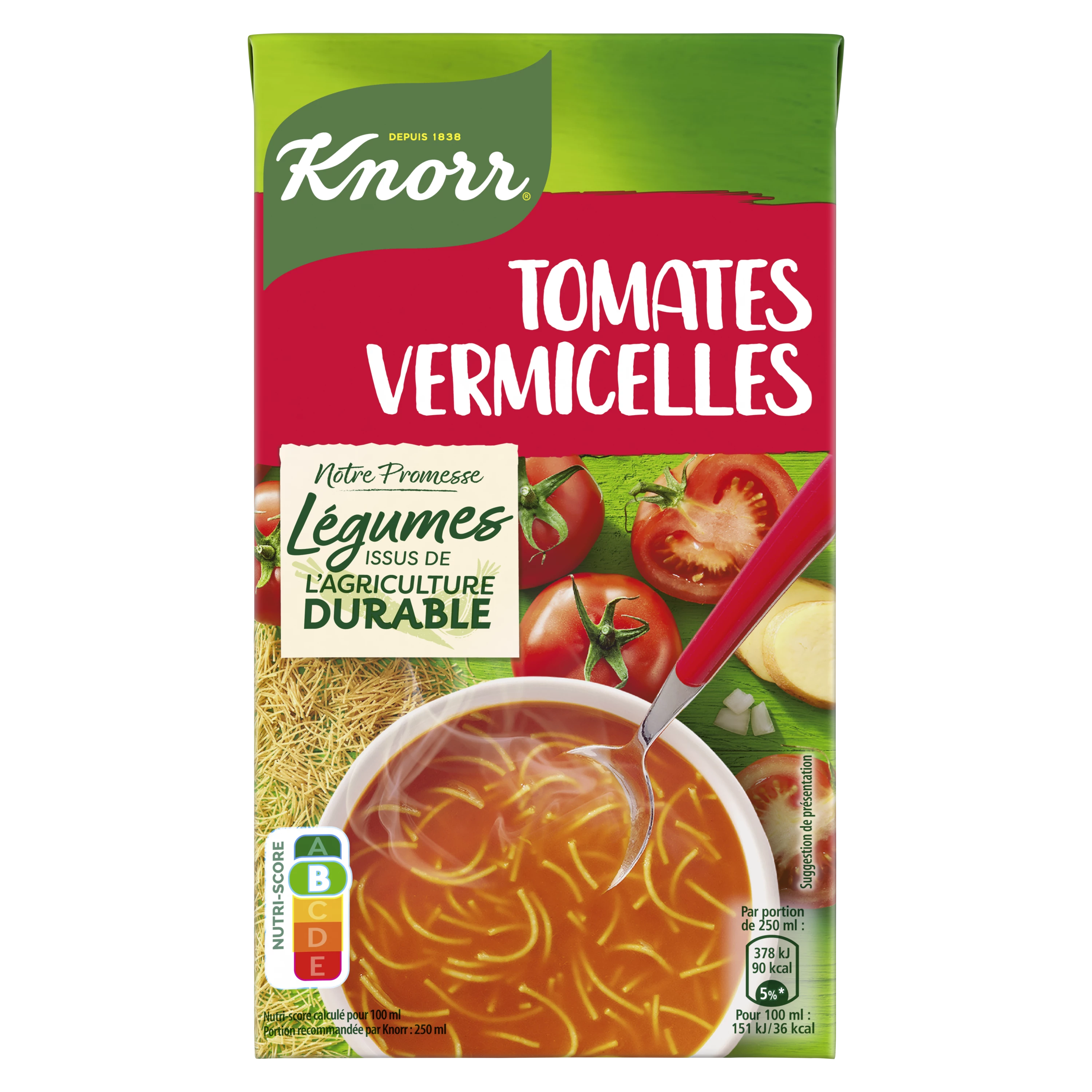Soupe Tomate Méditerranéenne Vermicelle, 1L - KNORR