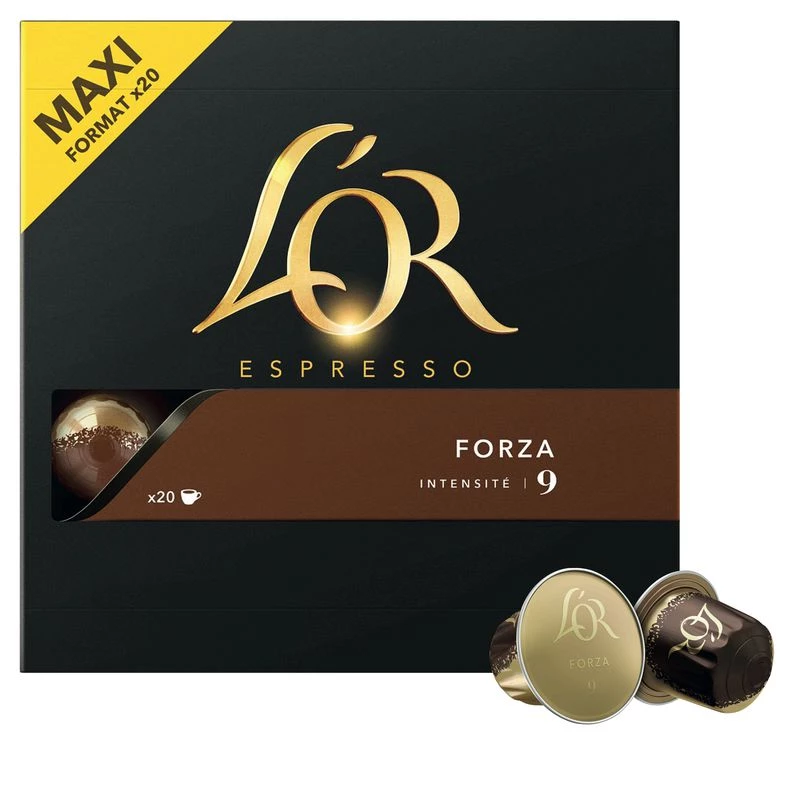 L'OR Espresso Café Forza Intensité 9 x20 Capsules 104g 
