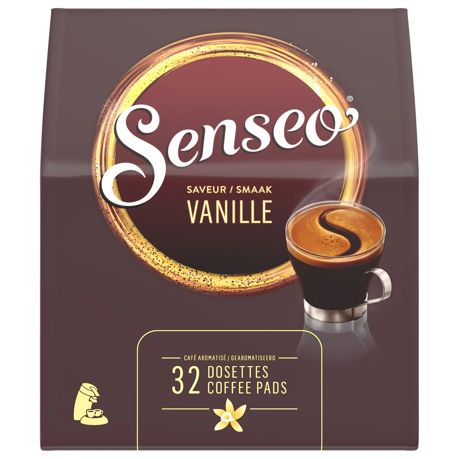 Vanilla flavor coffee x32 pods 222g - SENSEO