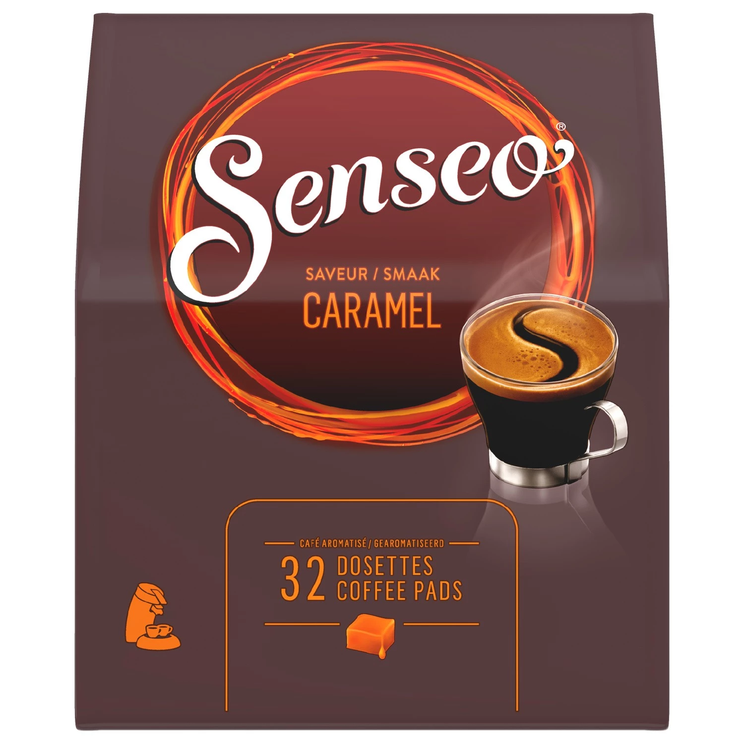 Cà phê hương caramel x32 viên 222g - SENSEO