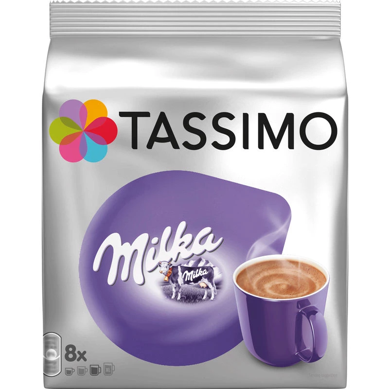 Chocolate Caliente Milka X8 Vainas 240g - TASSIMO