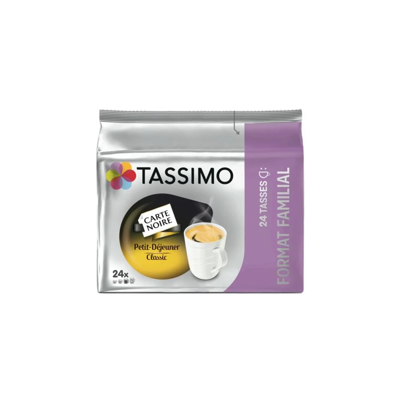 بطاقة القهوة السوداء للإفطار × 24 كبسولة 199 جرام - TASSIMO