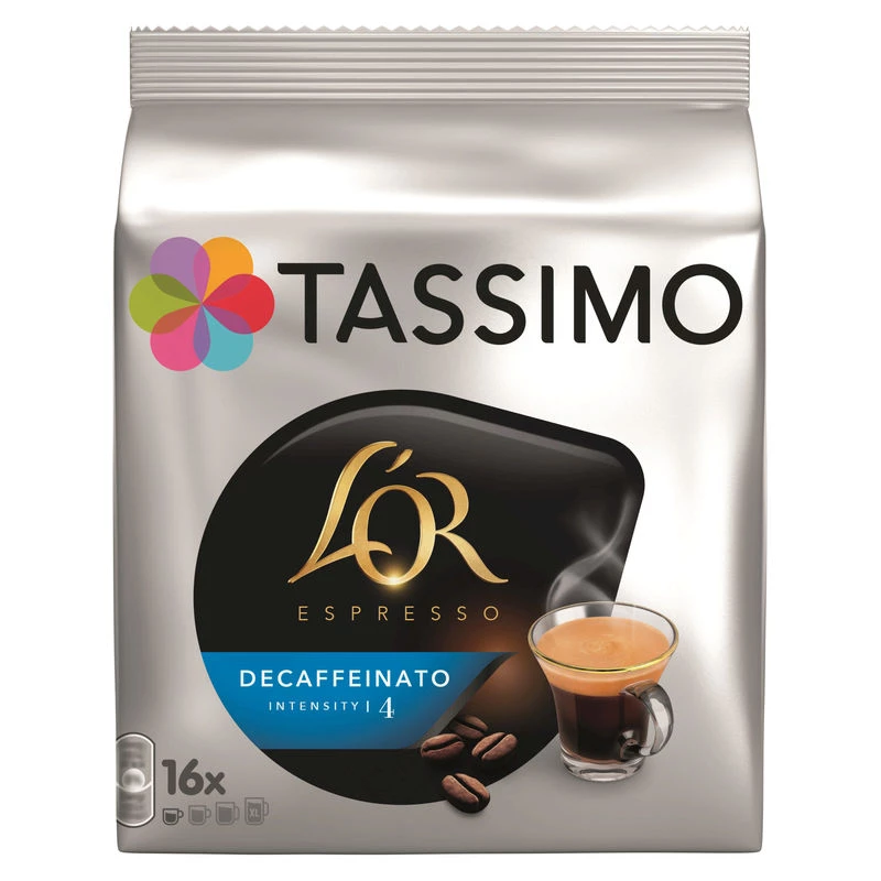 Café Decaffeinato L'or 浓缩咖啡 X16 份 106 克 - TASSIMO