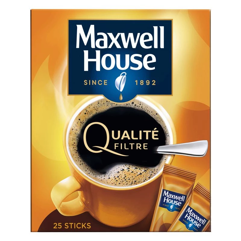 Kaffeequalitätsfilter X25 Sticks 45g - MAXWELL HOUSE