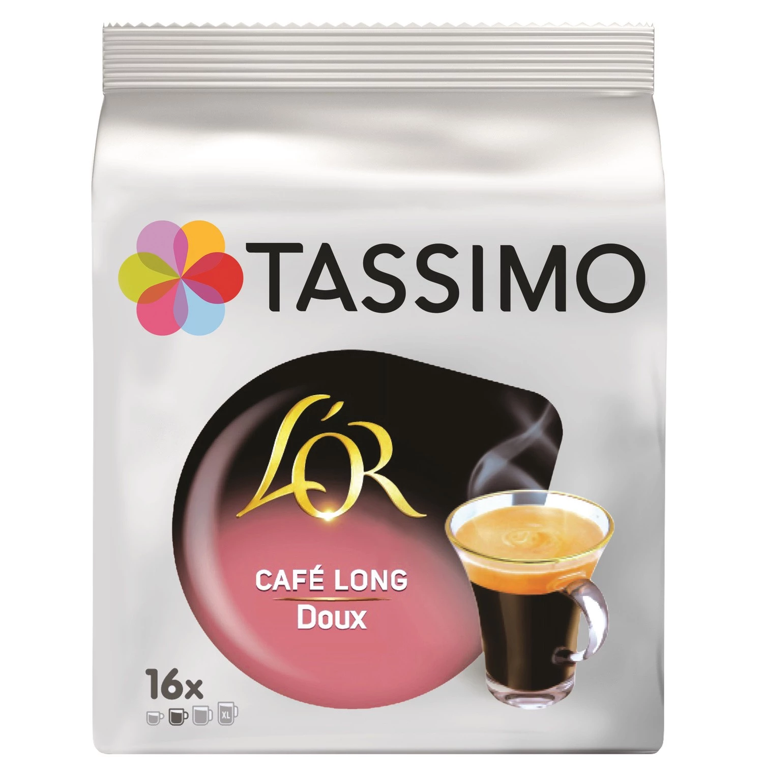 Long sweet coffee l'or x16 capsules 89g - TASSIMO