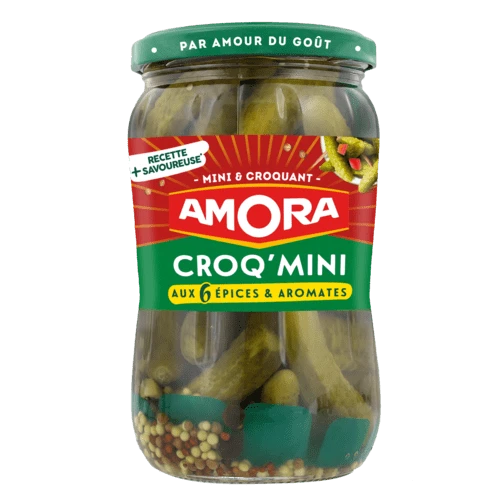 Croq'mini Dưa chua 6 loại gia vị, 205g - AMORA