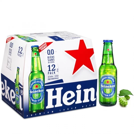 Alcohol-Free Blonde Beer, 12x25cl - HEINEKEN