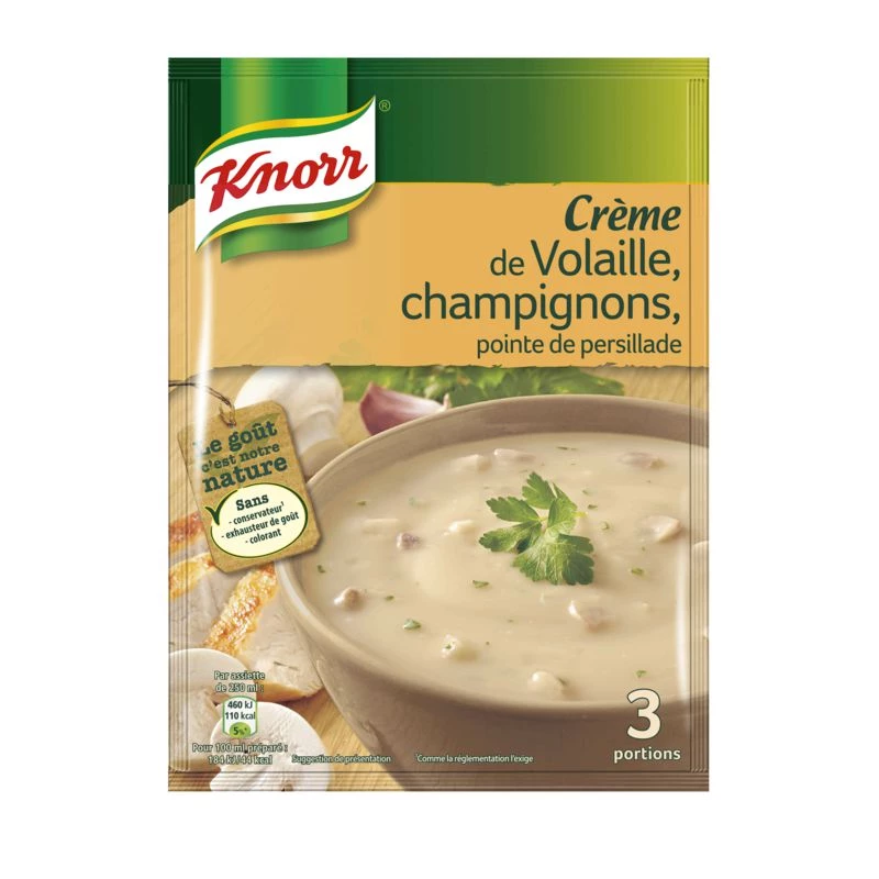 Dehydrated Cream of Poultry and Mushroom Soup, 75g - KNORR
