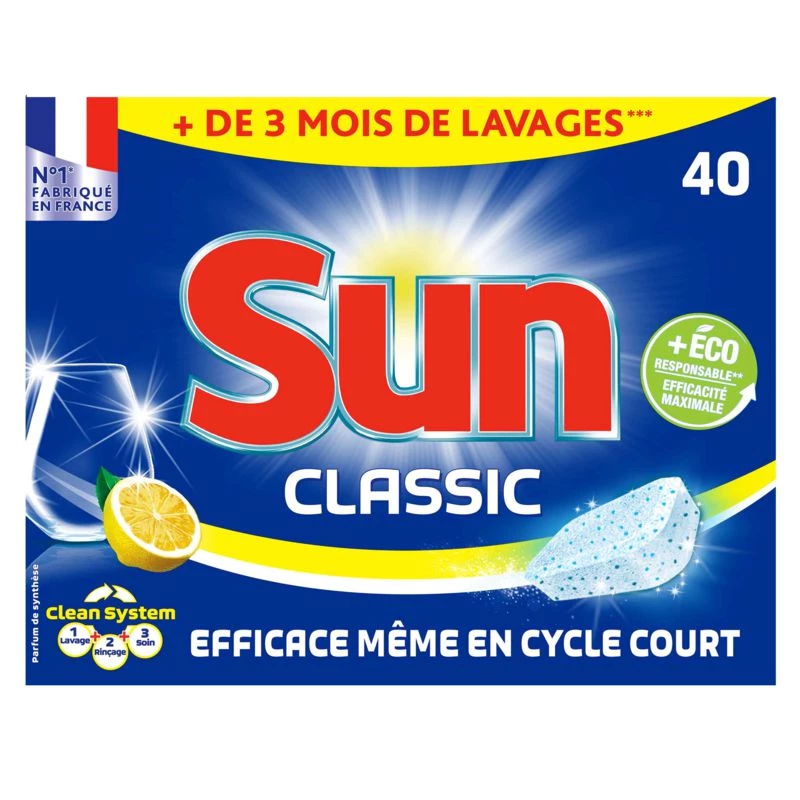 Sun Classic 40 Tab Zitrone