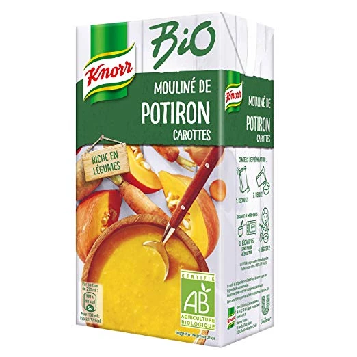 Mouliné Bio potiron carottes brique 1l - KNORR