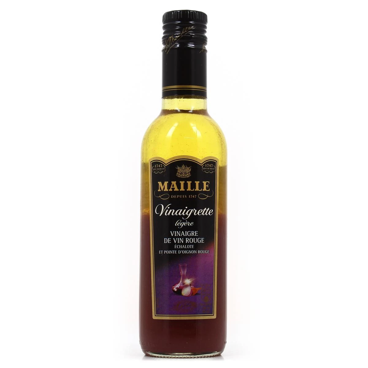 Light Red Wine Vinegar Shallot & Red Onion Tip Vinaigrette, 36cl - MAILLE