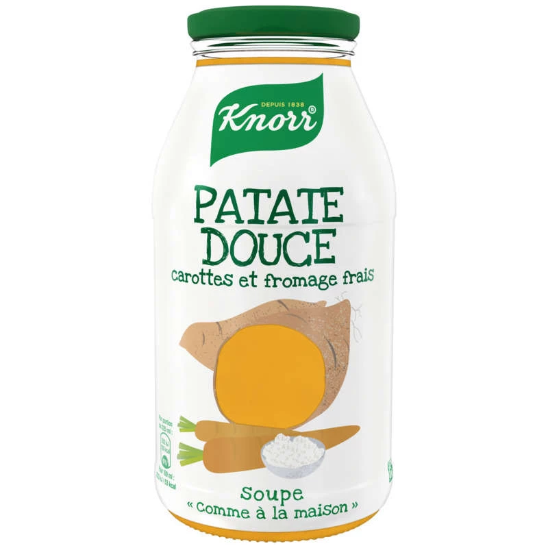 Soupe Patate Douce et Fromage Frais, 45 cl - KNORR