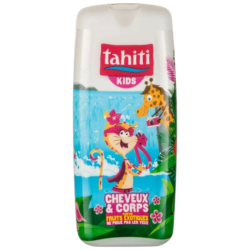 Sữa tắm dưỡng tóc & toàn thân hương trái cây lạ 300ml - TAHITI KIDS
