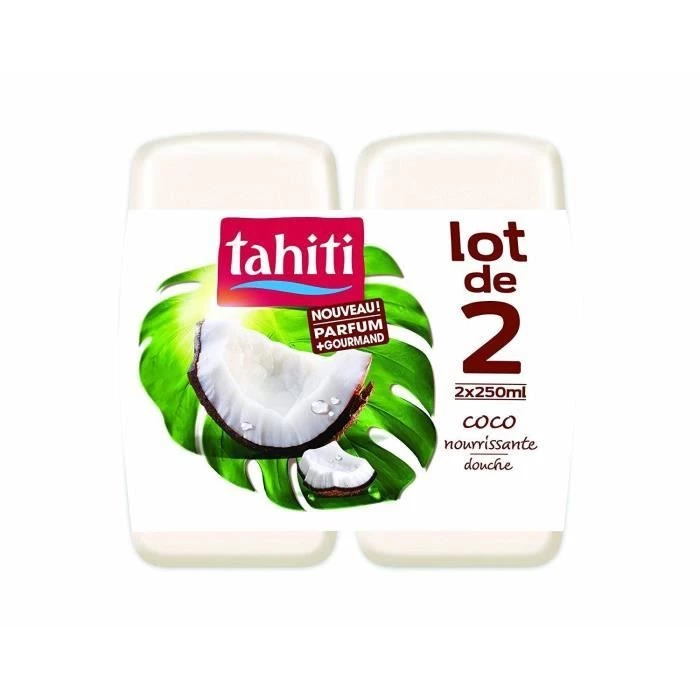 Gel doccia nutriente al cocco 2x250ml - TAHITI