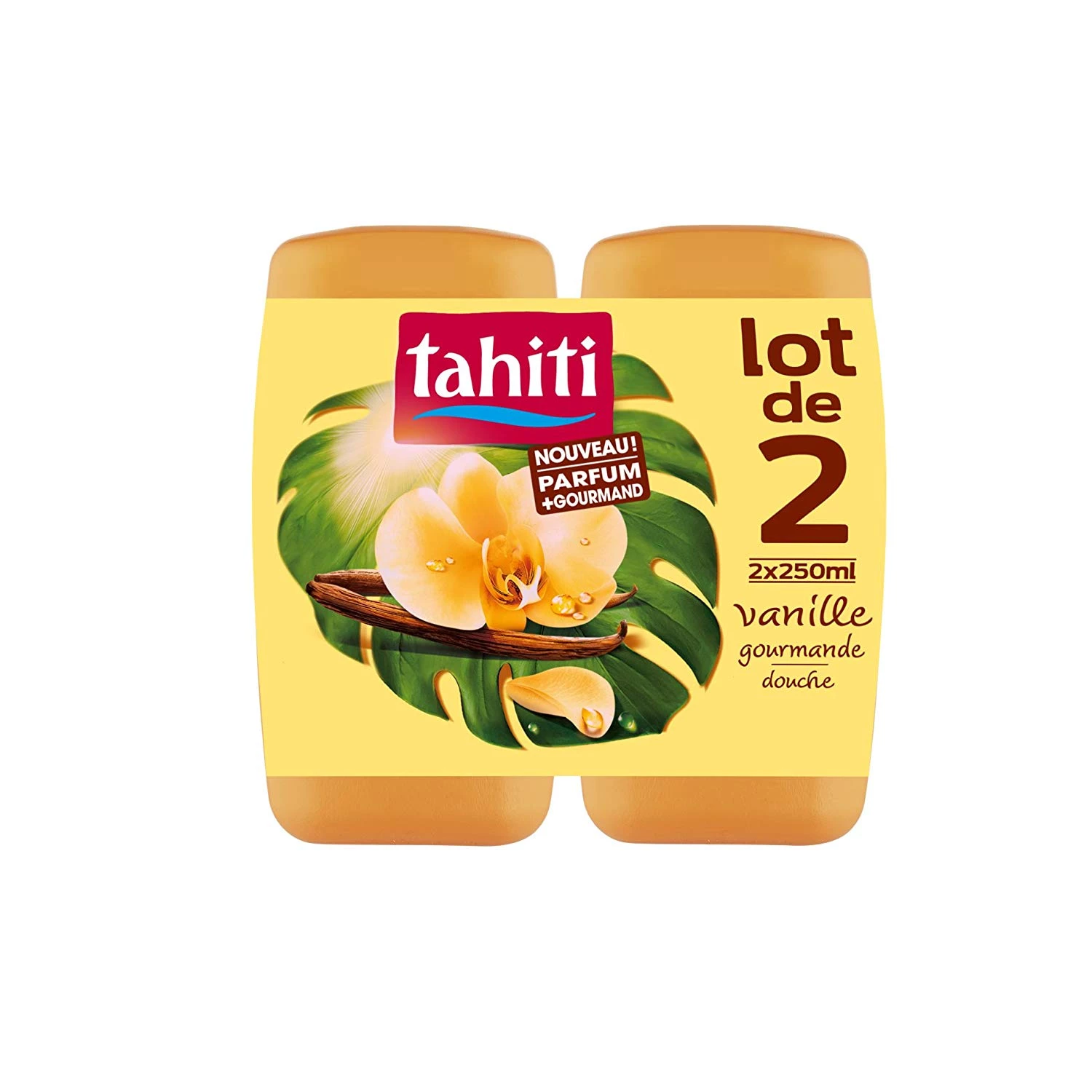Gourmet vanille douchegel 2x250ml - TAHITI
