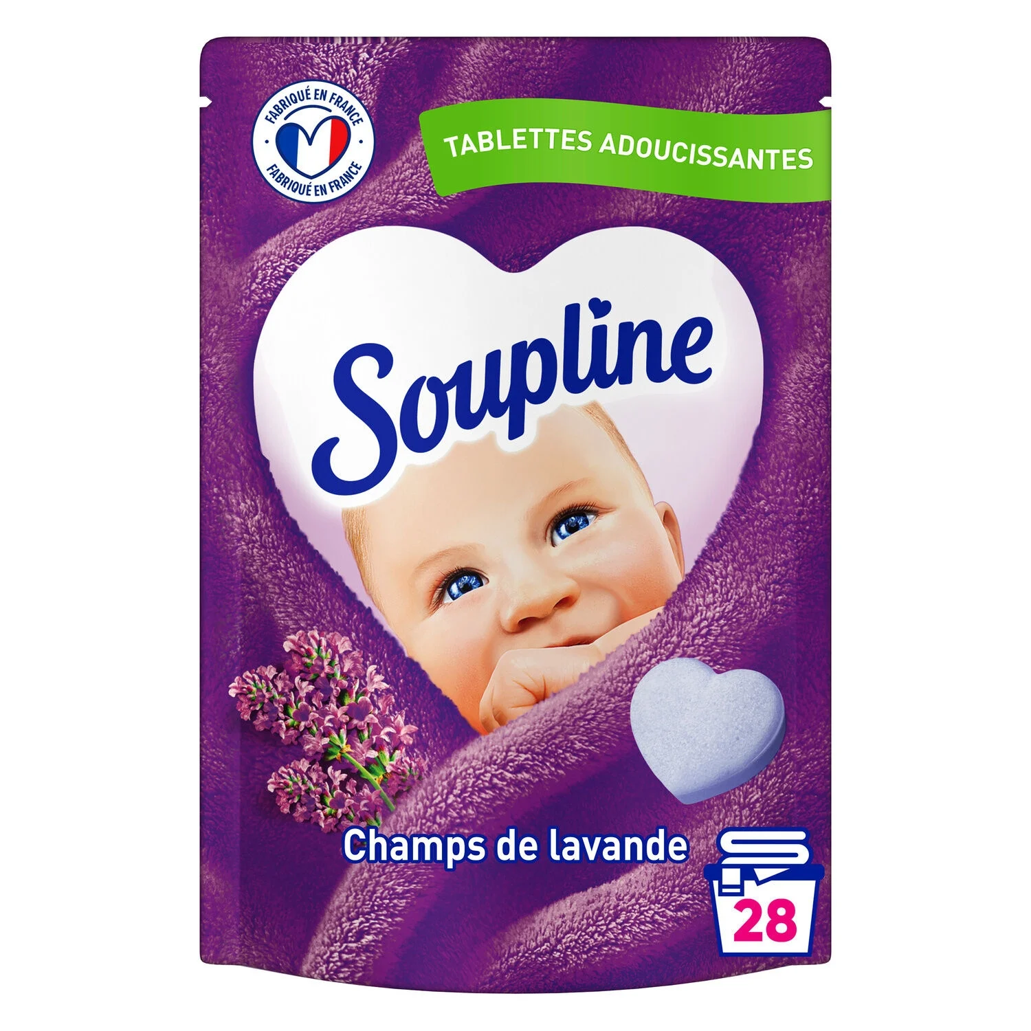 Soupline Hearts Lavender 28pc