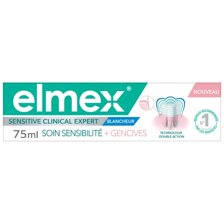 Dentiffrice Sensitive Clinical Expert Blancheur 75ml - Elmex