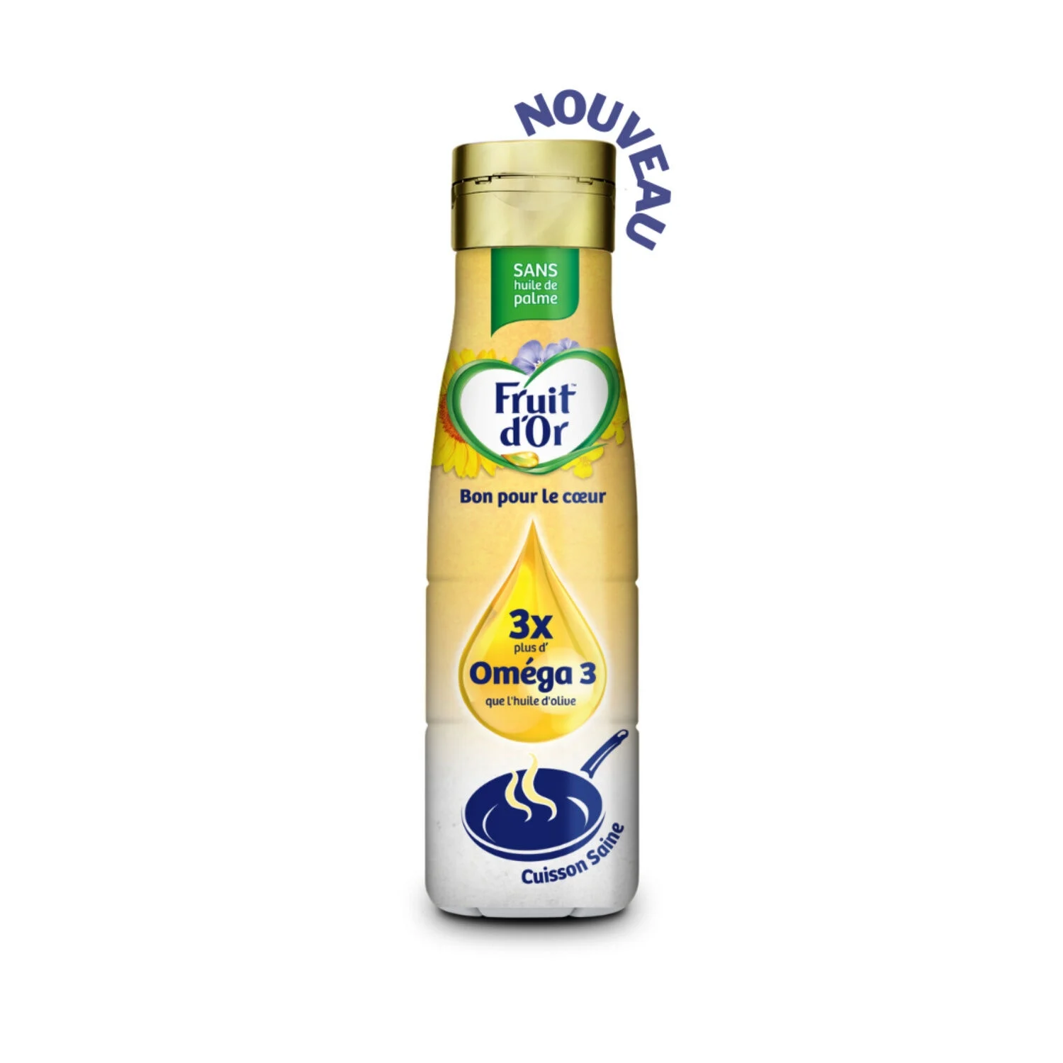 Margarine Liquide Oméga 3 Sans Huile De Palme 500ml - Fruit D'or