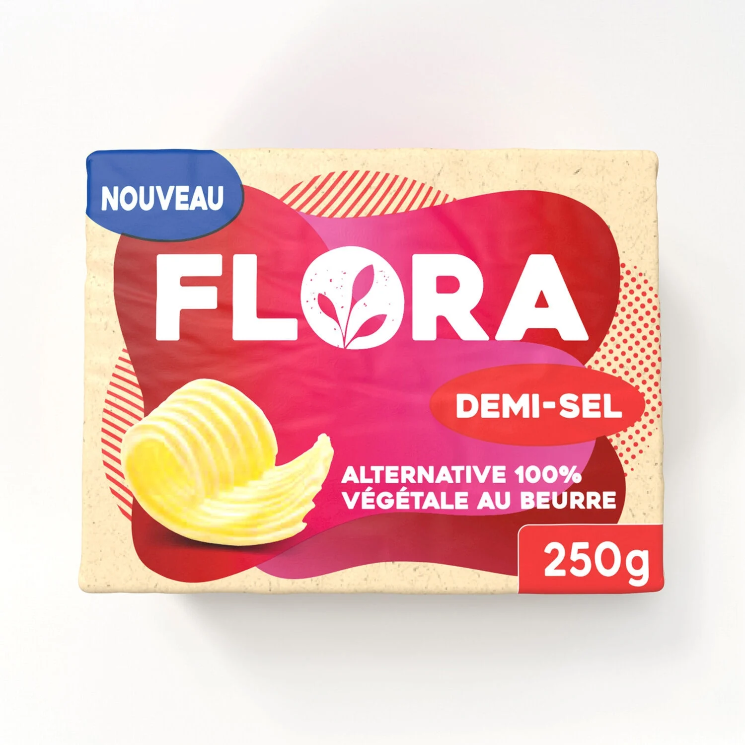 250g Flora 100 Vegetal Demi S