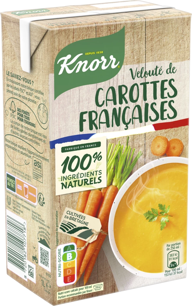 Súp Velouté cà rốt kiểu Pháp, 1l - KNORR