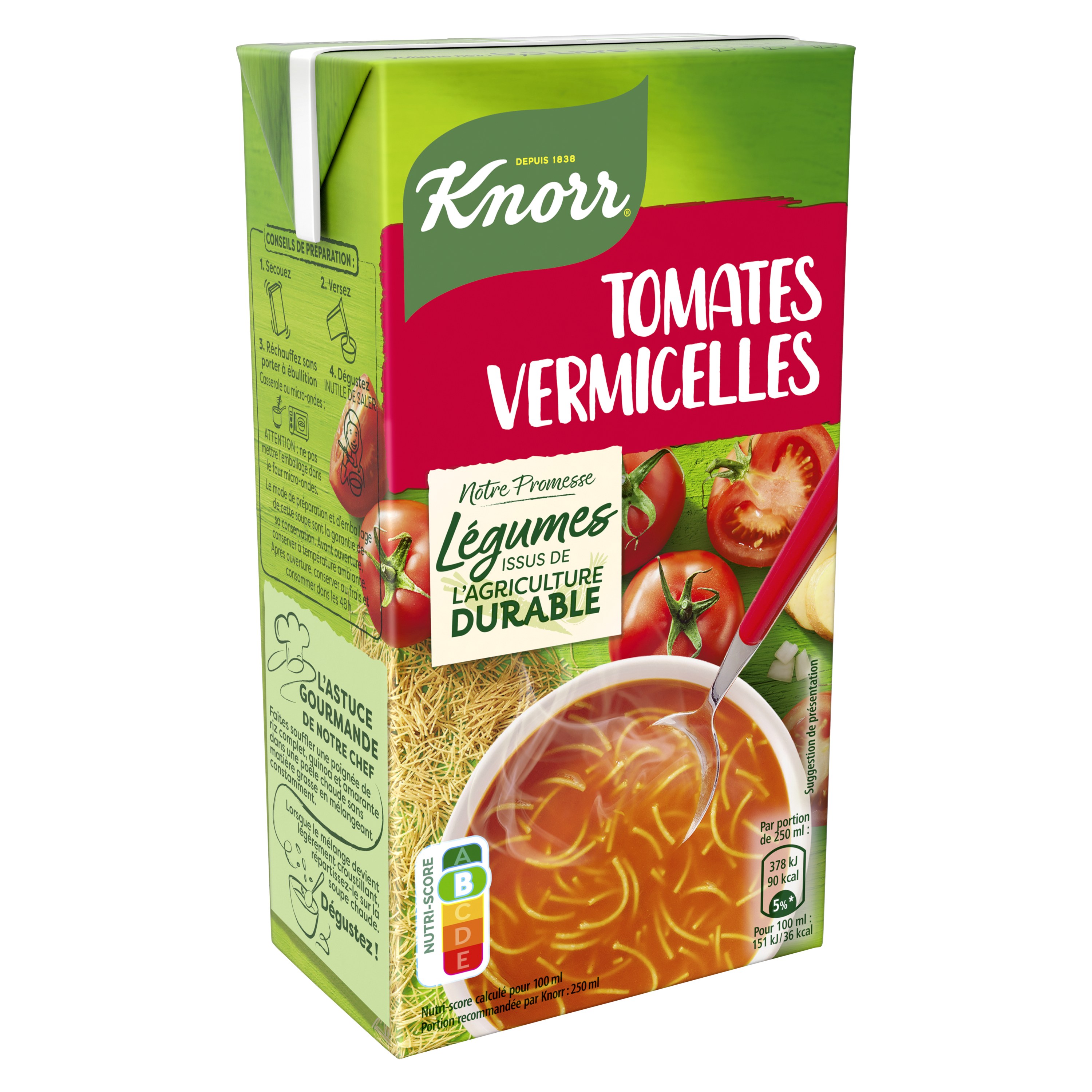 Grossiste Soupe Tomate Méditerranéenne Vermicelle, 1L - KNORR