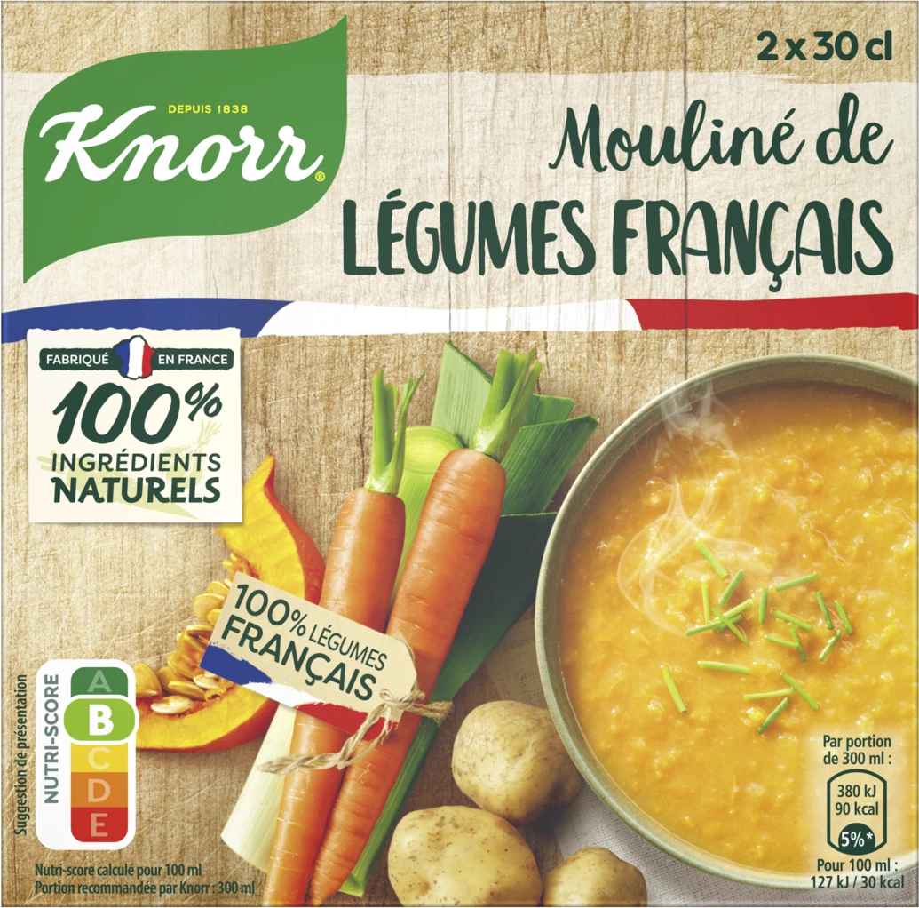 Sopa Líquida De Verduras Mouliné, 2X300ml -  KNORR