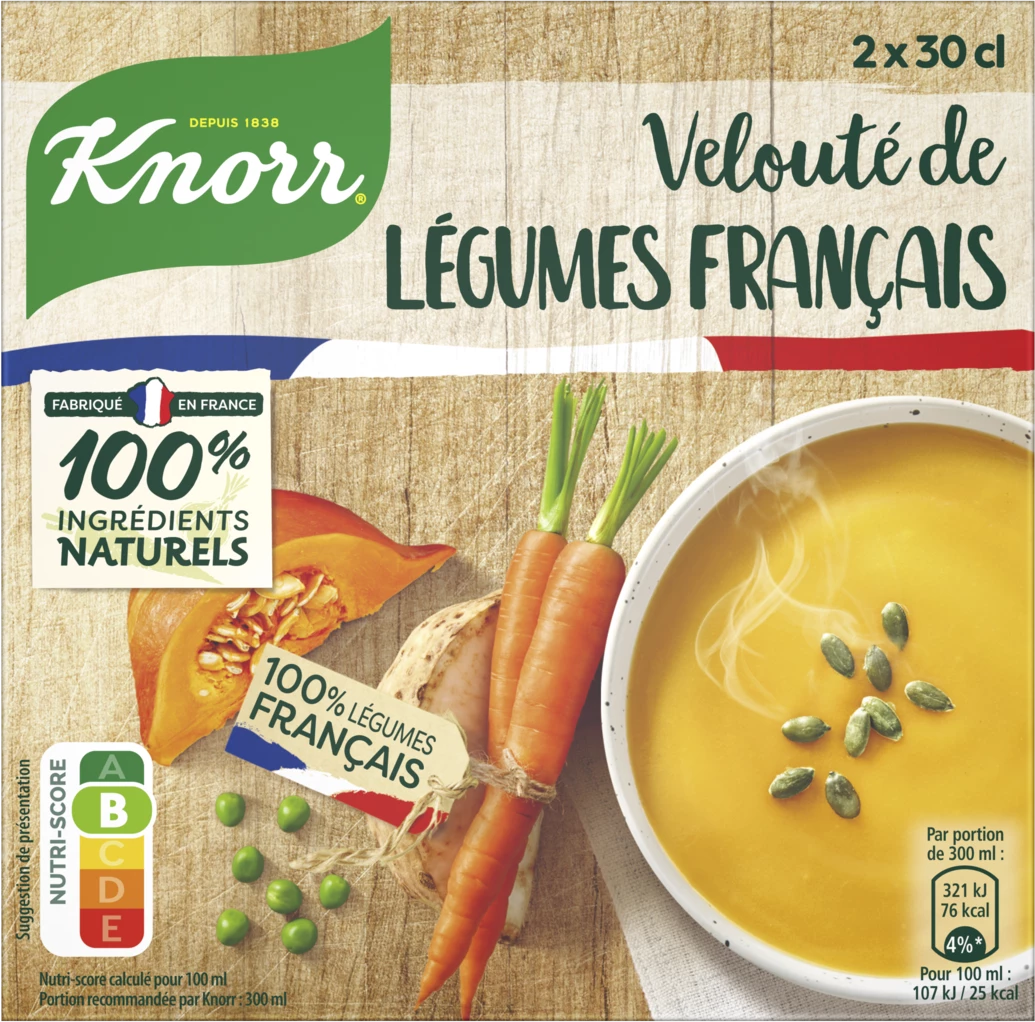 Sopa de Legumes Aveludada, 2X200ml -  KNORR