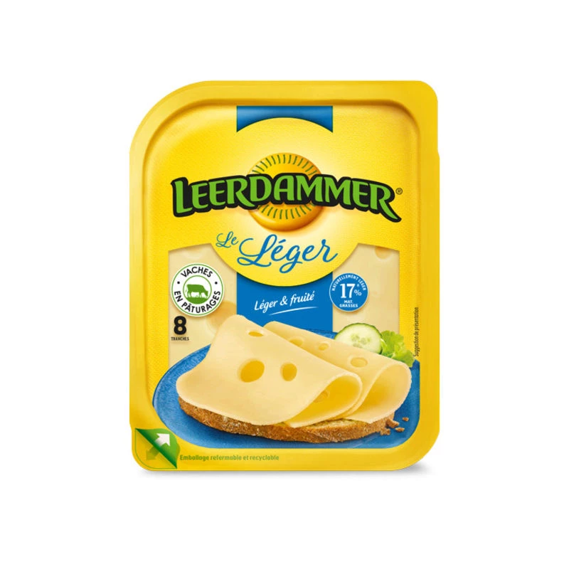 Phô mai cắt lát Le Léger 200g - Leerdammer
