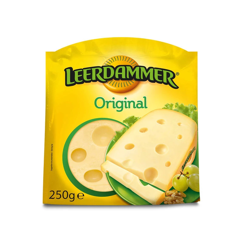 Фромаж Леердаммер порции 250г - LEERDAMMER