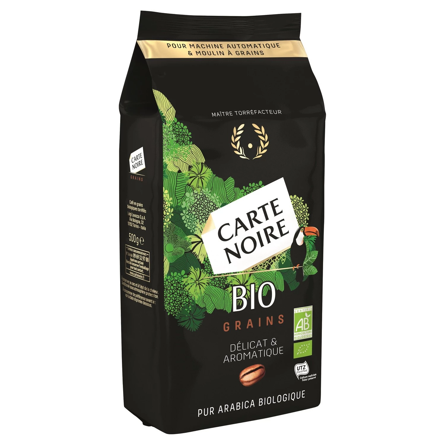 Delicate & aromatic organic coffee beans 500g - CARTE NOIRE