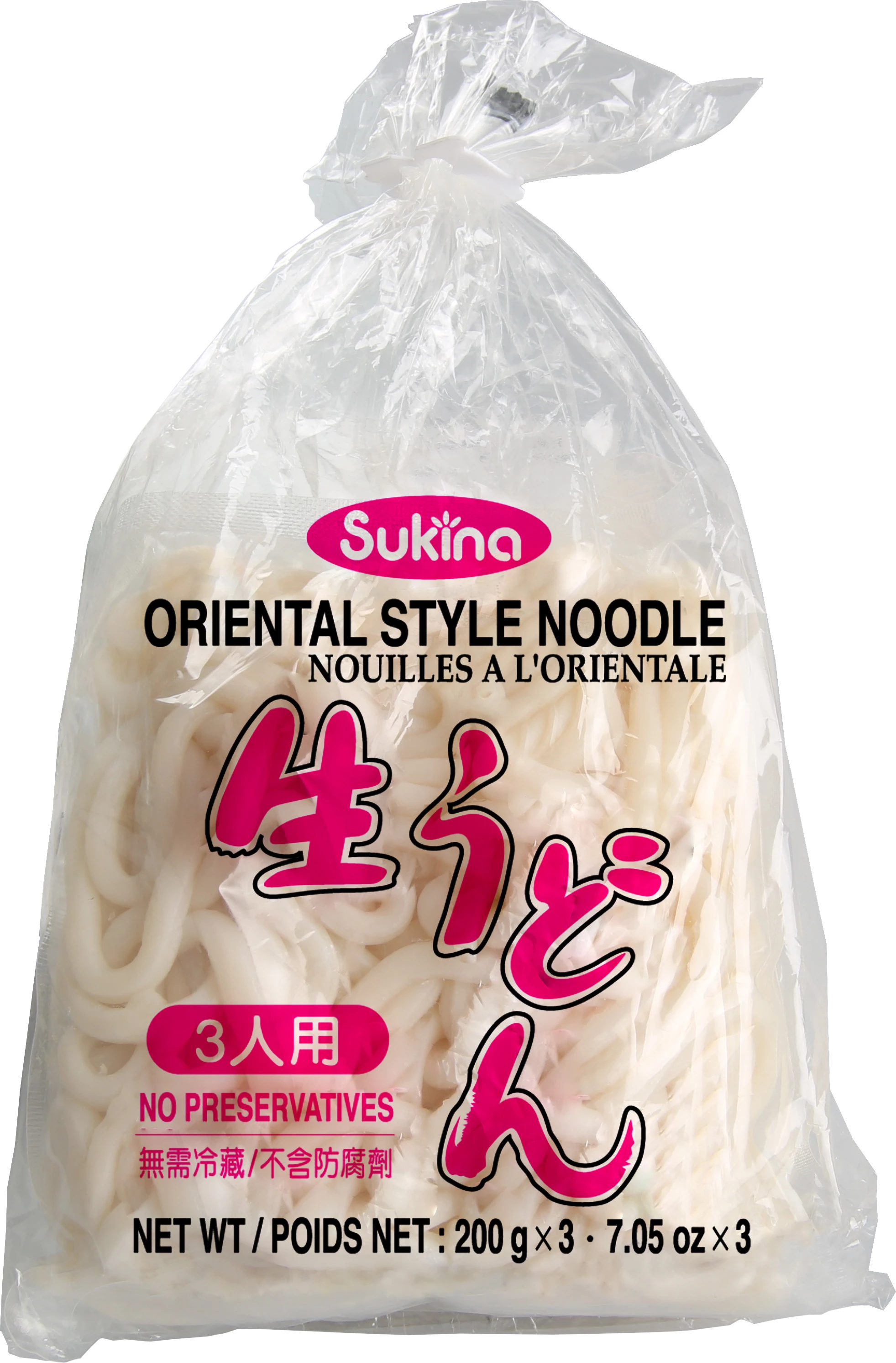 Udon Noodles 12 X 600 Gr - Sukina