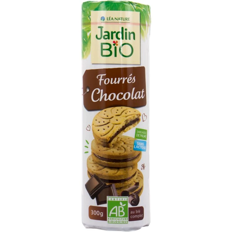 Biscuits filled with ORGANIC chocolate 300g - JARDIN BIO