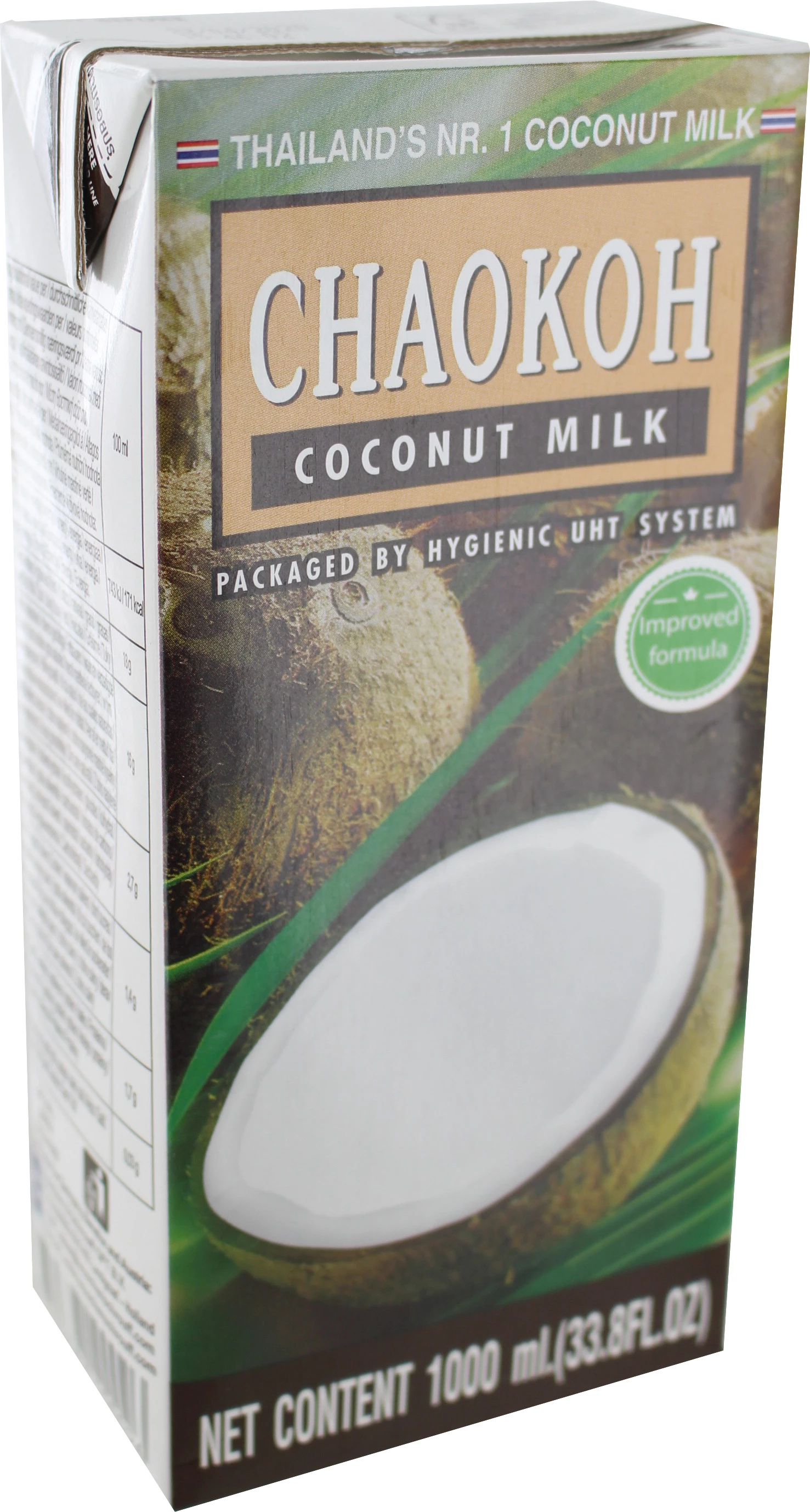 Latte di cocco (uht) 17% Mg 12 X 1 Ltr - Chao-koh
