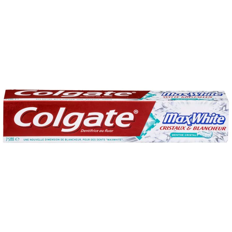 Dentifrice Max White menthe cristal 75ml - COLGATE