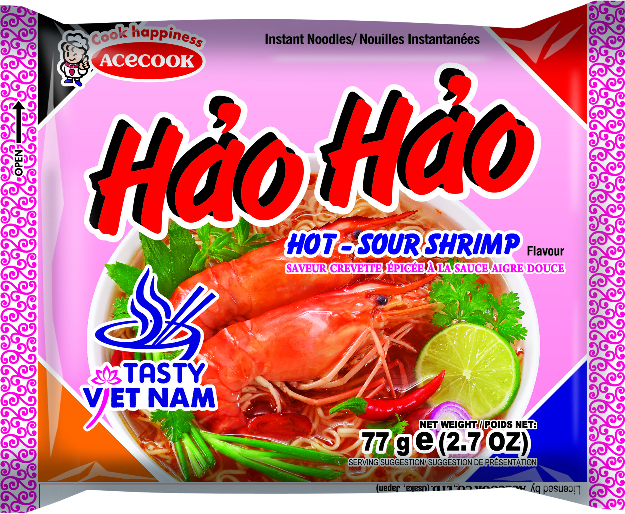 Hh Instant Shrimp Noodles 30 X 77 Gr - Acecook
