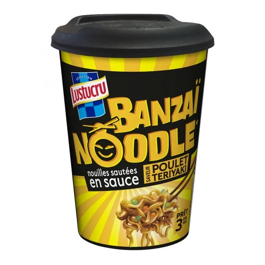 banzai noodle fried noodles in teriyaki chicken sauce 90g - LUSTUCRU