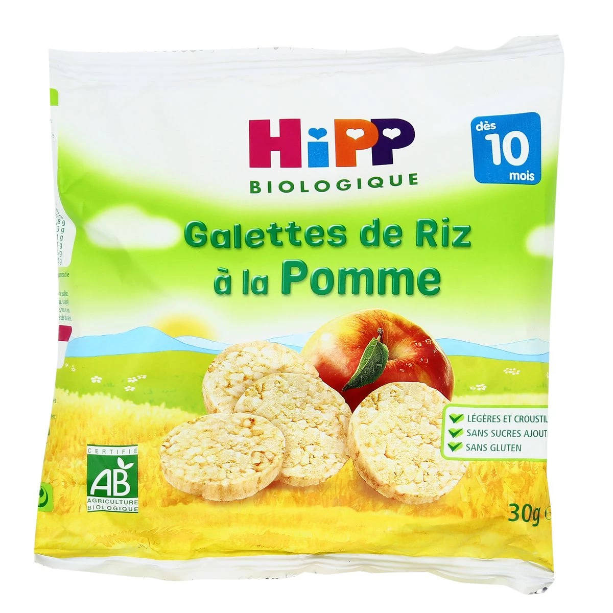 Organic apple rice cakes from 10 months 30g - HIPP