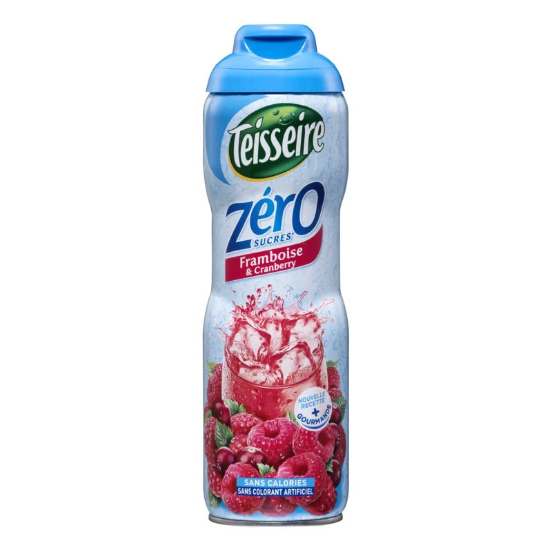 Sirop framboise/ cranberry zéro sucres 60cl - TEISSEIRE
