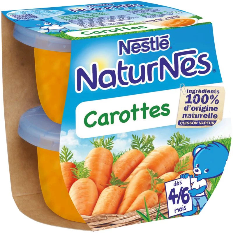 Naturnes Carotte 2x130g
