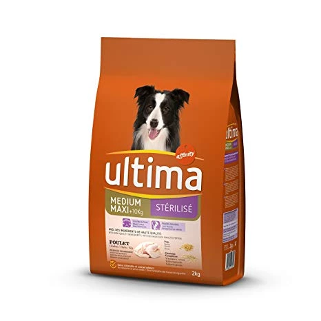 Dog food +10 kg with chicken 2Kg - ULTIMA