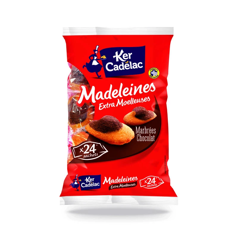 Marbled Chocolate Madeleines 600g - KER CADELAC