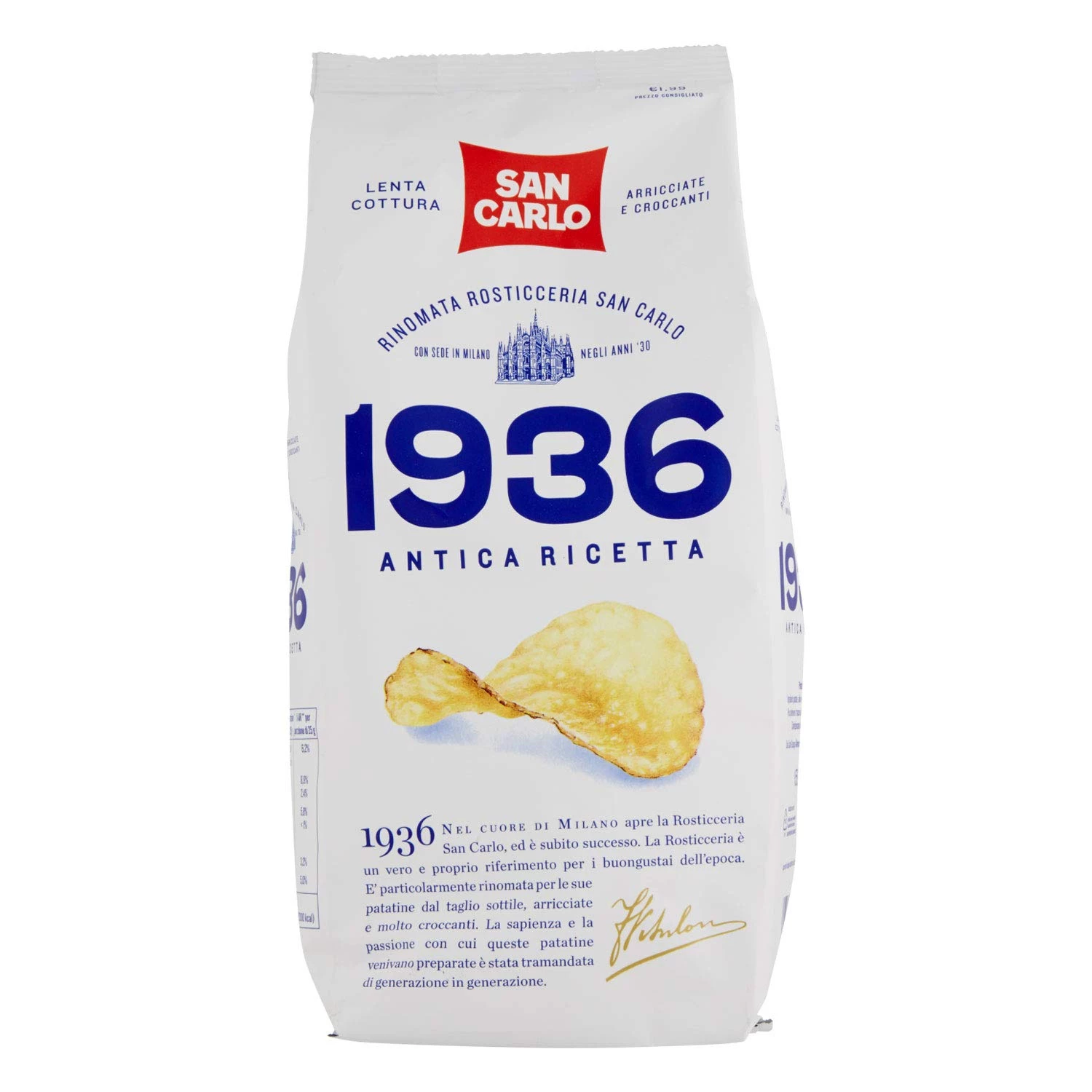 Chips 1936 antica ricetta - SAN CARLO