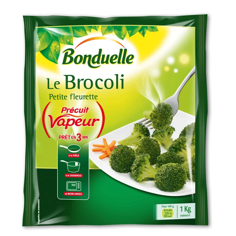 Brocolis Precuit Vapeur 1kg